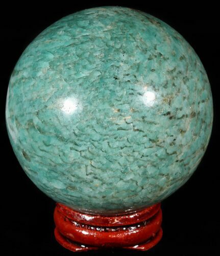 Polished Amazonite Crystal Sphere - Madagascar #51624